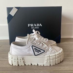 Prada Double Wheel nylon gabardine sneakers